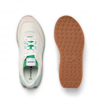 Lacoste Sneaker L-Spin Textile Heel Pop in pelle beige
