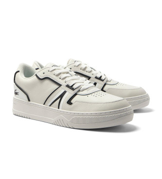 Lacoste Sneakers i lder L001 Baseline hvid