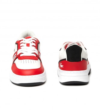 Lacoste Zapatillas de piel L001 blanco, rojo