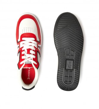 Lacoste Lederen schoenen L001 wit, rood