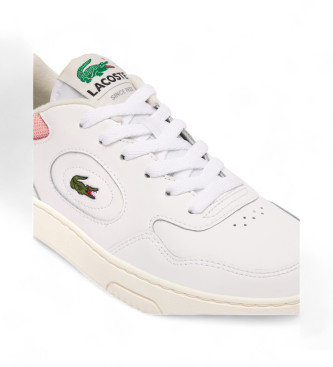 Lacoste Lineset Contrast white leather trainers