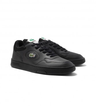 Lacoste Lineset black leather trainers