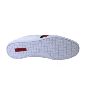 Lacoste Leather shoes Misano Strap white, red