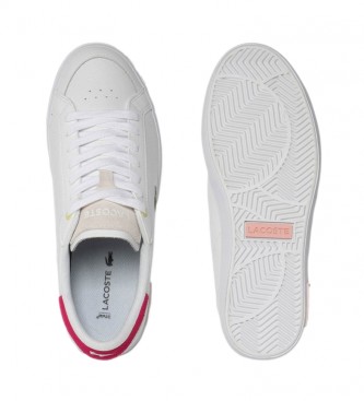 Lacoste Powercourt Leather Sneakers white