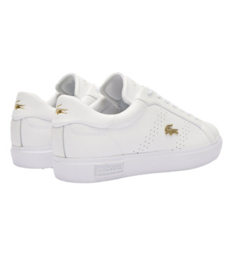 Lacoste Skórzane buty Powercourt białe