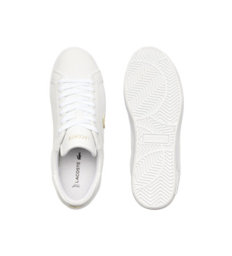 Lacoste Sneaker Powercourt in pelle bianca