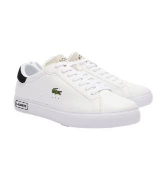 Lacoste Powercourt leather shoes white