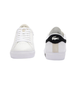 Lacoste Powercourt leather shoes white