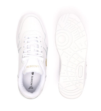 Lacoste T-clip sneakers i lder hvid