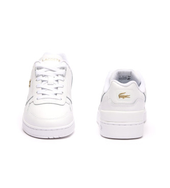 Lacoste Leren T-Clip Sneakers wit