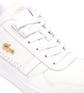 Lacoste Leder T-Clip Sneakers wei