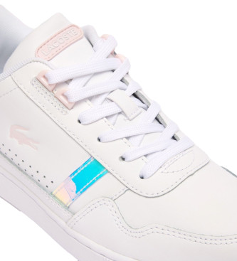 Lacoste T-Clip Sneakers i lder vit
