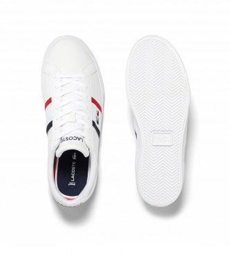 Lacoste Vulcanized leather trainers white