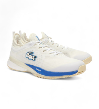 Lacoste Zapatillas de tenis de hombre AG-LT23 Lite Clay Court en tela blanco