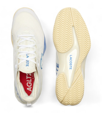 Lacoste Zapatillas de tenis de hombre AG-LT23 Lite Clay Court en tela blanco