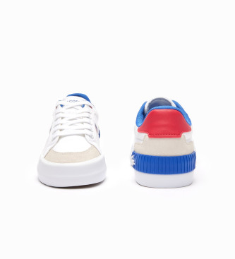 Lacoste Junior schoenen L004 wit, blauw