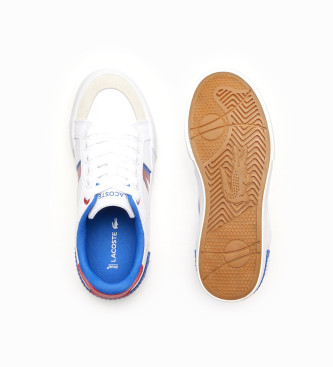 Lacoste Chaussures junior L004 blanc, bleu