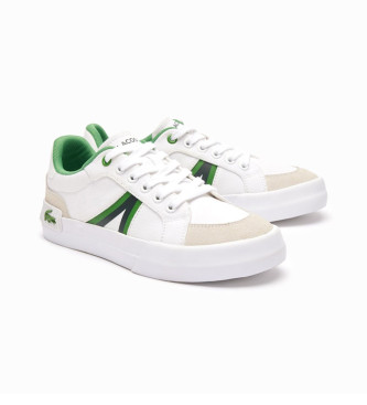 Lacoste Sapatos jnior L004 branco, verde