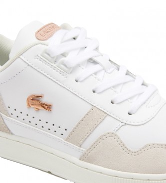 Lacoste Leather T-Clip Sneakers white