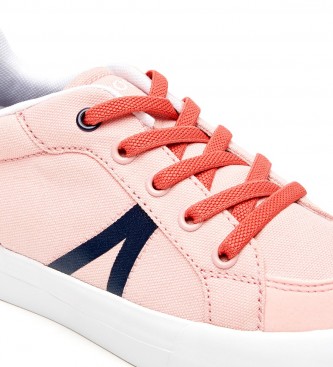 Lacoste Pink textile trainers