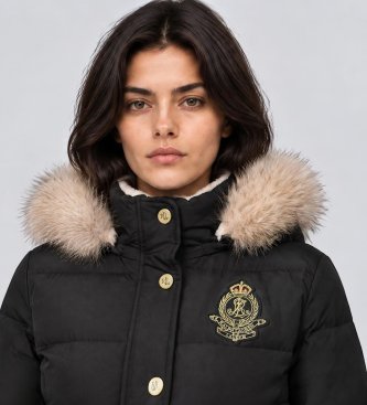 Lauren Ralph Lauren Casaco acolchoado preto