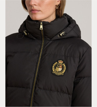 Lauren Ralph Lauren Abrigo Channel Quilted negro