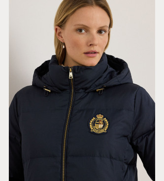 Lauren Ralph Lauren Navy Crest-Patch Coat