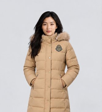 Lauren Ralph Lauren Casaco de penas acolchoado bege