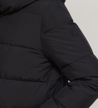 Lauren Ralph Lauren Abrigo de plumas con capucha negro