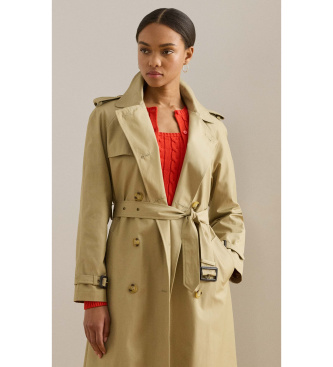 Lauren Ralph Lauren Gabardina com abotoamento duplo bege