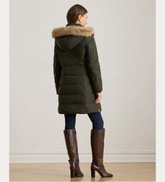 Lauren Ralph Lauren Abrigo Faux Trim verde