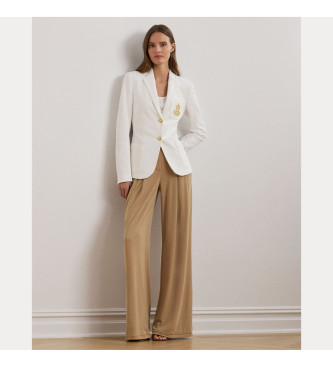 Lauren Ralph Lauren Blazer em jacquard com metalizado branco