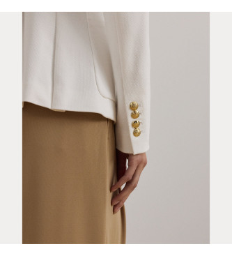 Lauren Ralph Lauren Blazer em jacquard com metalizado branco