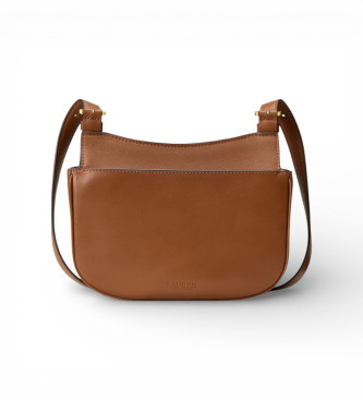 Lauren Ralph Lauren Marcy medium crossbody-v�ska i brunt l�der