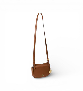 Lauren Ralph Lauren Marcy medium crossbody-v�ska i brunt l�der