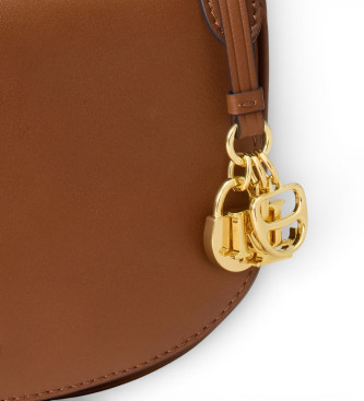 Lauren Ralph Lauren Marcy medium crossbody-v�ska i brunt l�der