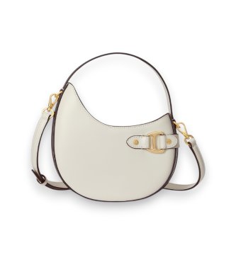 Lauren Ralph Lauren Borsa a tracolla piccola Tasha in pelle bianco sporco