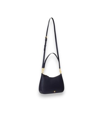 Lauren Ralph Lauren Średnia skórzana torebka crossbody Danni w kolorze granatowym