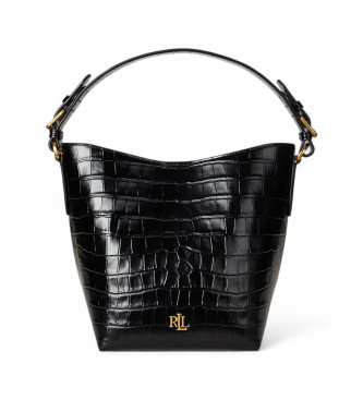 Lauren Ralph Lauren Bolso de piel Embossed negro
