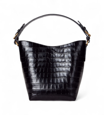 Lauren Ralph Lauren Bolso de piel Embossed negro