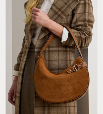 Lauren Ralph Lauren Large Tasha brown leather handbag