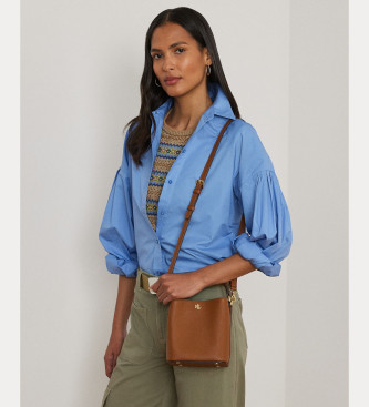 Lauren Ralph Lauren Reese petit sac en cuir marron  bandoulire