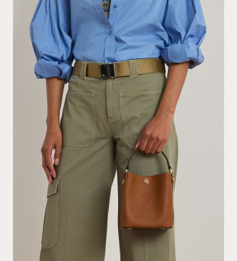 Lauren Ralph Lauren Reese petit sac en cuir marron  bandoulire