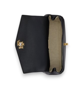 Lauren Ralph Lauren Bolsa satchel Farrah pequena de napa preta