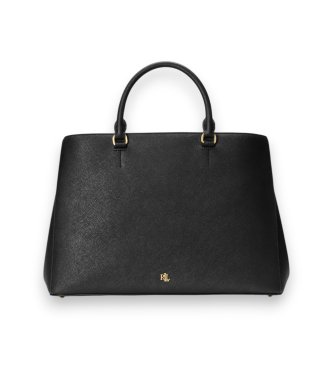 Lauren Ralph Lauren Sac cartable Hanna grand en cuir noir