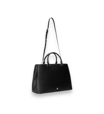 Lauren Ralph Lauren Sac cartable Hanna grand en cuir noir