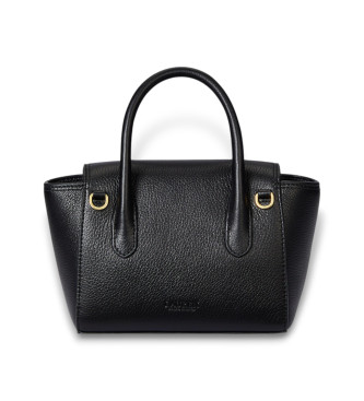 Lauren Ralph Lauren Tanner kleine leren tas zwart