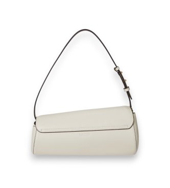 Lauren Ralph Lauren Mellem Tasha-taske i offwhite læder