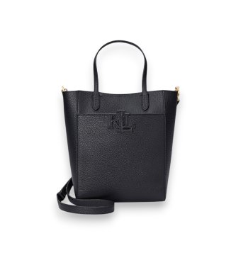 Lauren Ralph Lauren Borsa tote Cameryn in pelle martellata nera