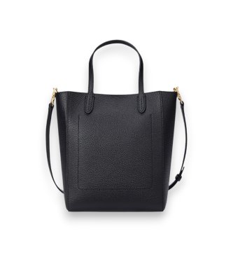 Lauren Ralph Lauren Borsa tote Cameryn in pelle martellata nera